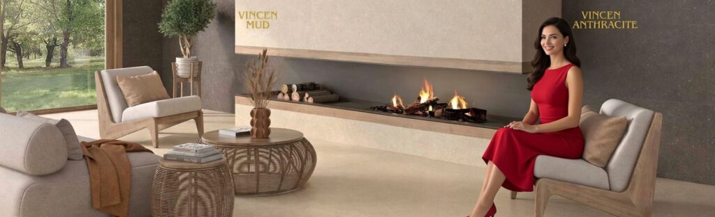 Порцеланска плочка со површински ефект